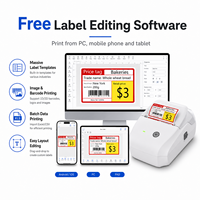 Penjualan Panas Printer Label Barcode Thermal Langsung Mini Portabel 56mm B11 203dpi Baterai 1200mAh ESC/POS Stok Tersedia