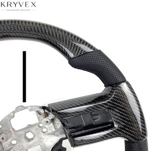 Kryvex pour Ford Raptor 2023-2025, accessoires intérieurs pour pick-up, mise à niveau personnalisée, volant chauffant en fibre <span class=keywords><strong>de</strong></span> carbone véritable - Product Image 3