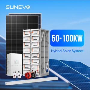 Sistema de Energía Solar Completo Sunevo de 30Kw 60Kw 90Kw 100Kw, Sistema Híbrido de Energía Solar, Conjunto Completo para Uso Doméstico - Product Image 4