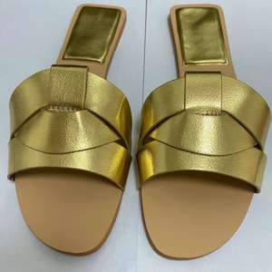 Mules plates sexy pour femmes, pantoufles en cuir PU, mocassins décontractés d'extérieur, sabots colorés imperméables – Direct Usine - Product Image 5