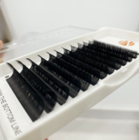 Cils volumineux naturels, faits à la main, en fibres synthétiques, extensions de cils, sans cruauté, véganes, marque privée