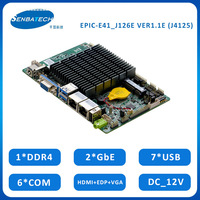 EPIC-E41_J126E Celeron J4125 ordinateur nouvelle carte mère avec Cpu Quad Core DDR4 double Lan 6 X COM 3.5 ''carte mère industrielle