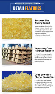 Ouda Synthetisches Harz Phenol-Formaldehyd (CAS 9003-35-4) Gelbe Granulate Wasserlöslich Flammpunkt >100°C Hergestellt in Shandong - Product Image 4