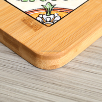 Mignon Noël Mariage Thé Café Bière Tasse Sublimation Liège Bambou Hot Pads Dessous De Verre En Bois Dessous De Plat pour Boissons à Usage De Table