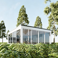 Véranda toutes saisons en verre, structure 4 saisons, service complet d'aménagement intérieur et de construction EPC
