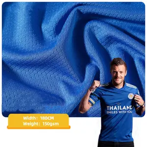 100% Polyester Honeycomb DryFit Soccer Jersey Fabric For Soccer Wear Sports Uniforms Set China Football Shirt