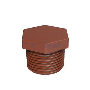 热卖制造商高品质聚丙烯螺纹管件IRAM标准供水PPH公塞1/2至1英寸