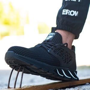 Nuove scarpe da ginnastica da corsa in arrivo scarpe antinfortunistiche da <span class=keywords><strong>uomo</strong></span> con punta in acciaio antiforatura - Product Image 4