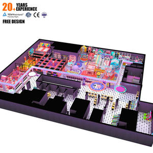 大彩虹滑梯泡沫球坑攀爬块幼儿软游戏设备儿童游乐区带蹦床室内游乐场 - Product Image 1