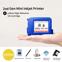 Imprimante à jet d'encre industrielle portable miniature Aisomark de 12,7 mm pour le codage de la date d'expiration/du lot sur les matériaux flexibles, alimentée par USB