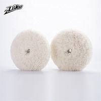 Usine jaune blanc 8 pouces 100% laine tampon tampons de polissage disque voiture Double face laine tampon de polissage