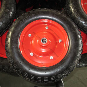 Patrón de Peine de <span class=keywords><strong>rueda</strong></span> de goma neumática, 14 pulgadas, 3,50-8, 4pr con <span class=keywords><strong>eje</strong></span> de 240x20mm para <span class=keywords><strong>carretilla</strong></span> - Product Image 4