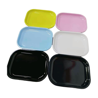 180*140mm plateau à rouler les herbes en métal impression Double face accessoires pour fumer plateau à rouler le tabac en étain en métal
