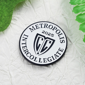 En gros Anime Coins 3D En Alliage De Zinc Métal Émail Logo Lettre Double Face Souvenir Pièce pour Metropolis Intercollegiate - Product Image 4