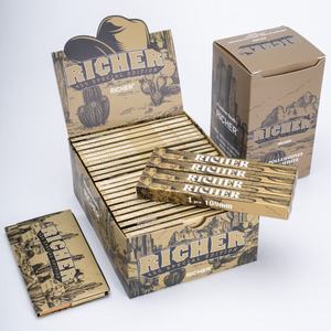 Cônes en papier vides personnalisables avec logo, 84mm/109mm, en gros – Tubes en papier de riz translucide à combustion lente pour usage manuel/machine - Product Image 3