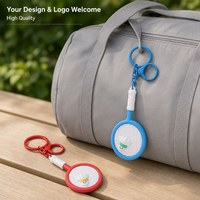 Porte-clés publicitaire en PVC pour raquette de badminton, breloque sportive, logo personnalisé, pendentif de sac de club, souvenir, cadeau promotionnel, vente en gros, OEM