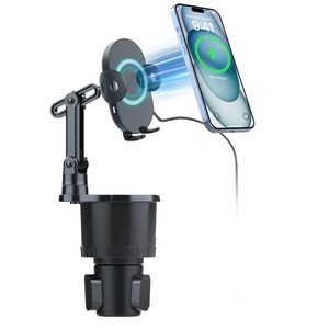 Produttore di Caricabatterie Wireless 3 in 1 per Auto, Supporto per <span class=keywords><strong>Telefono</strong></span> con Ricarica Rapida 15W, Base Regolabile, Supporto Magnetico per <span class=keywords><strong>Telefono</strong></span> - Product Image 4