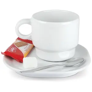 Tazzina 180ml con piattino personalizzabile per merchandising - Product Image 2