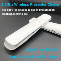 Présentateur Laser Rechargeable présentation PPT télécommande USB sans fil pointeur Powerpoint stylo contrôle du Volume présentation pointeur rouge