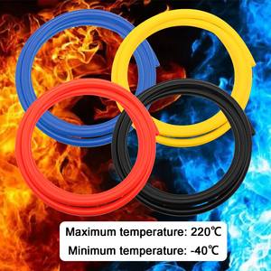 Manguera de vacío de silicona para coche de 3mm 4mm 6mm 8mm 10mm 12mm IDxOD 3x7 4x8 6x11 8x14 10x16 12x18 Tubo manguera de silicona de alta presión <span class=keywords><strong>3</strong></span> colores - Product Image 2