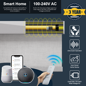 Stores à enroulement électriques motorisés Tuya Matter Zigbee, rideaux de fenêtre intelligents, en promotion - Product Image 5