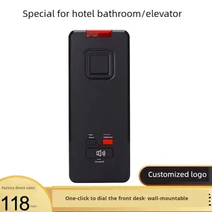 Điện thoại không dây treo tường 100 cho phòng tắm thang máy khách sạn với nút gọi SOS & Rảnh tay không có tay cầm - Product Image 2