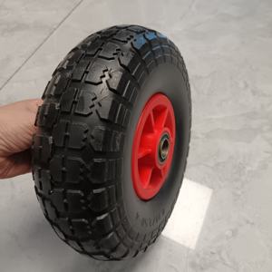 Ensemble <span class=keywords><strong>roue</strong></span> et pneu anti-crevaison robuste 4.10/3.50-4, alésage 5/8'', <span class=keywords><strong>roue</strong></span> de remplacement pour chariot à main, <span class=keywords><strong>brouette</strong></span>, chariot de jardin - Product Image 2