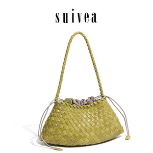 Nuova <span class=keywords><strong>Borsa</strong></span> a Mano per Donne con Texture Raffinata, Semplice <span class=keywords><strong>Borsa</strong></span> Intrecciata Artigianale, <span class=keywords><strong>Borsa</strong></span> a Tracolla Personalizzata e alla Moda, Piccola <span class=keywords><strong>Borsa</strong></span> Quadrata - Product Image 2