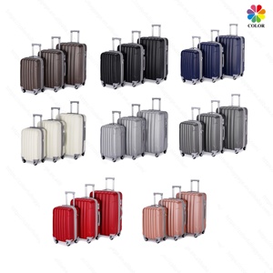 Ensemble de 3 valises rigides en PC+ABS, valises de voyage légères, design empilable résistant aux rayures, 20"/24"/28" - Product Image 2