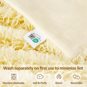 Couverture en fausse fourrure moelleuse et douce Zhengtai OEKO-TEX, 850 GSM, tricotée, vente en gros - Product Image 2