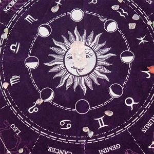 <span class=keywords><strong>Mois</strong></span> triphasé étoile à cinq branches étoile en métal Tarrob <span class=keywords><strong>Oracle</strong></span> carte nappe Tarot Sermon tissu - Product Image 4
