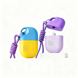 Trending Portable Hanging Strap Squeeze Bottle PE Facial Cleanser Tube Hand Cream Bottle <b>Sunscreen</b> Bottle Custom Packaging - Product Image 3