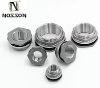 Réservoir d'eau en cuivre en acier inoxydable 304/316 1/2 "3/4" 1 "tuyau en laiton mâle simple clé lâche raccords pivotants écrou dégauchisseuse