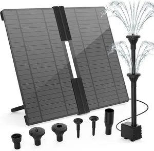 20W DIY Water Feature Solar Outdoor Fountain Solar Water Pump Kit Solar Pond Pump For Garden Ponds Pool and Fish Tank