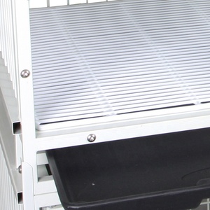 Papağan kafes fabrika özelleştirme sıcak satış kuş kutusu küçük hayvan yetiştiriciliği güvercin papağan kafes Metal örgü istiflenebilir tasarım OEM yeni - Product Image 4