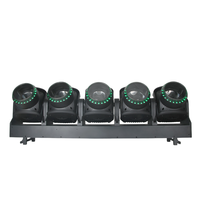 Lampu Panggung LED Zoom Moving Head Beam Matrix Bar 5x120W DMX Terlaris dengan Ring Tornado Moving Head Bar Light untuk Konser