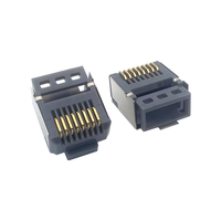 Conector Modular Coorle RJ45 8p8c Blindado y Chapado en Oro para Cat5e STP SFTP Starlink V3 GEN3 Hecho en Dongguan