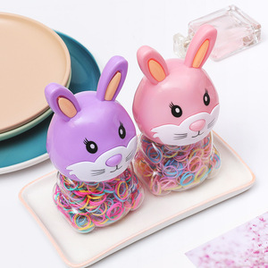 Colorido desechable goma tendón lazos para el cabello estilo coreano lindo diseño cuerda para el cabello para mujeres niños Internet celebrante tocado - Product Image 3