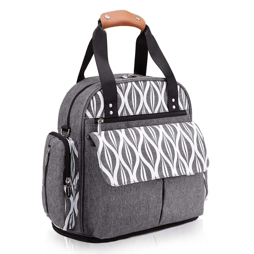 2020 расширяемая сумка для подгузников, рюкзак, сумка-мессенджер для мам и девочек, в сером цвете