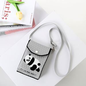 Carino e alla moda Mini borsa a maglia-borsa tascabile per telefono a mano borsa a tracolla per studente - Product Image 4