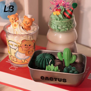 Bougie artisanale en cire de soja pour l'aromathérapie - Bougie artistique créative pour Halloween, mariage, Ramadan, Noël - Product Image 2