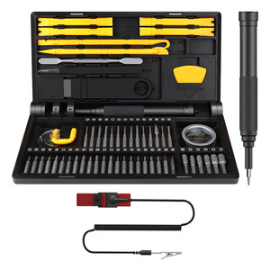 <b>Precision</b> <b>Screwdriver</b> <b>Set</b> For Mobile Phone Repair With 101 Bits And Tools In Laptop Style Case S2 Alloy Steel Chrome Vanadium - Product Image 1