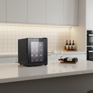 Réfrigérateur à boissons mini-bar OEM <span class=keywords><strong>12</strong></span> <span class=keywords><strong>bouteilles</strong></span>, refroidisseur de boissons, mini-réfrigérateur à <span class=keywords><strong>vin</strong></span> - Product Image 3