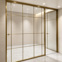 Modular Aluminum Framed Glass Partition Walls a Soundproof Office Partition System Suitable for Offices, Homes, and More