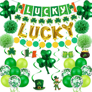 St. Patrick Party Decorations <b>Balloons</b> And Props Reusable Indoor Outdoor Venue Setup - Product Image 1