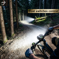 Phare de vélo professionnel OEM 5000lm, faisceau haut/bas, projecteur grand angle, IP66, interrupteur externe, lumière puissante pour vélo