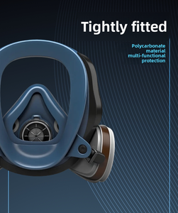 Máscara Respiratoria Facial Completa Reutilizable con Filtro de Cartucho de Carbón Activado para Polvo, Gas, Pintura, <span class=keywords><strong>Soldadura</strong></span> y Uso Industrial - Product Image 3