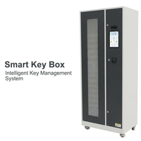 Gabinete de Llaves Inteligente con 115 Ranuras, Caja Fuerte con Control de Llaves RFID, Sistema Electrónico de Gestión de Llaves, de Pie, con NFC, Huella Dactilar y Reconocimiento Facial