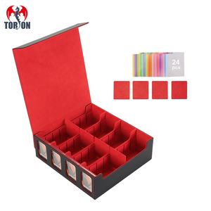 Boîte <span class=keywords><strong>de</strong></span> pont <span class=keywords><strong>de</strong></span> grande capacité Torson avec <span class=keywords><strong>4</strong></span> PU Windows 3000 Card Suite Storage pour Yugioh pour les <span class=keywords><strong>jeux</strong></span> <span class=keywords><strong>de</strong></span> société CCG Commander TCG - Product Image 1