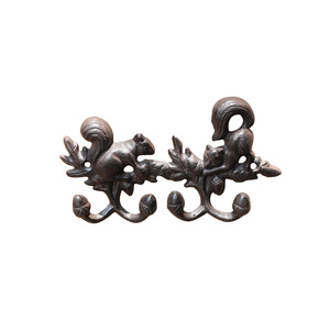 Nước Mỹ Đúc Sắt Móc Sóc Kim Loại Động Vật Hành Lang Quần Áo Móc Áo Cho Phòng Khách Lối Vào Tường Key Tường Treo - Product Image 5